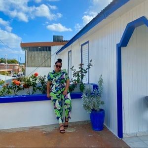 ASOS Palm Leaves Jumpsuit